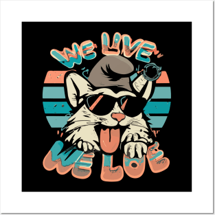 Smurf Cat - We Live We Love Posters and Art